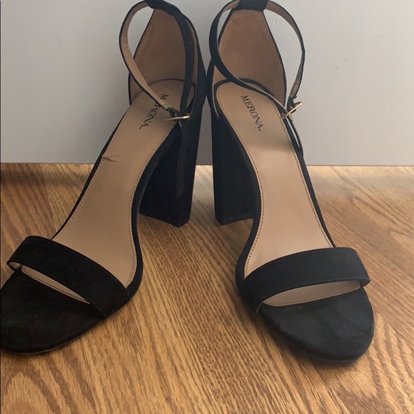 Merona black heels-size 11 - Picture 3 of 5